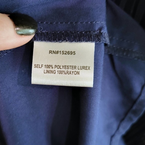 Layered With Love Maxi Dress Navy Surplice Neck Slit Sleeve Boho Pullover Sz S - Picture 7 of 8